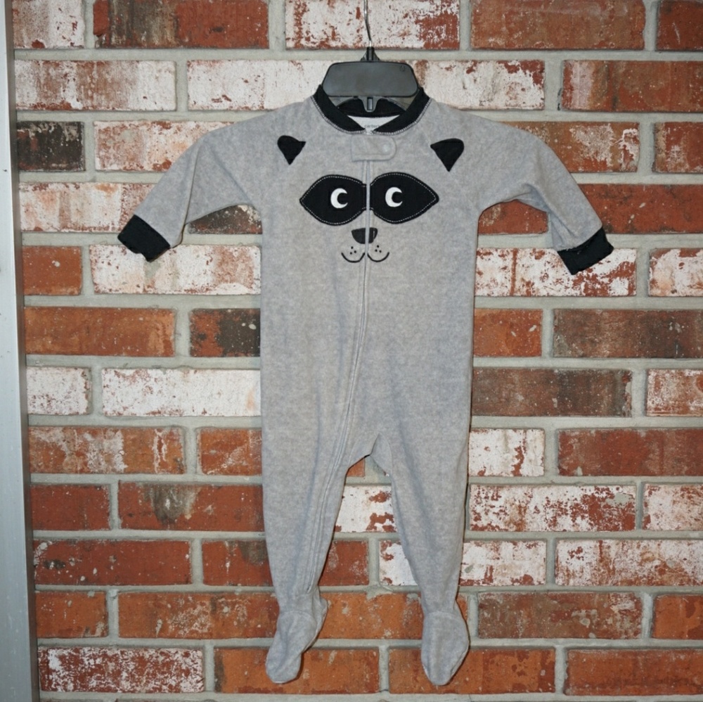 Carter's Fleece Raccoon Onesie